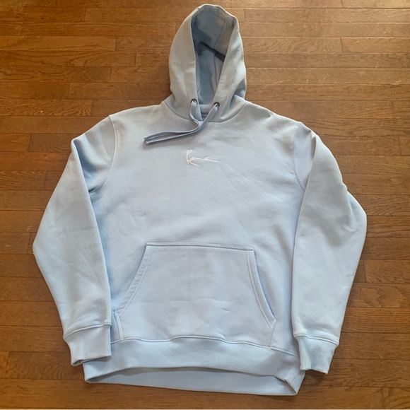Karl Kani Signature Essential Pullover Hoodie | M | Light Blue NEW!! - Picture 10 of 14
